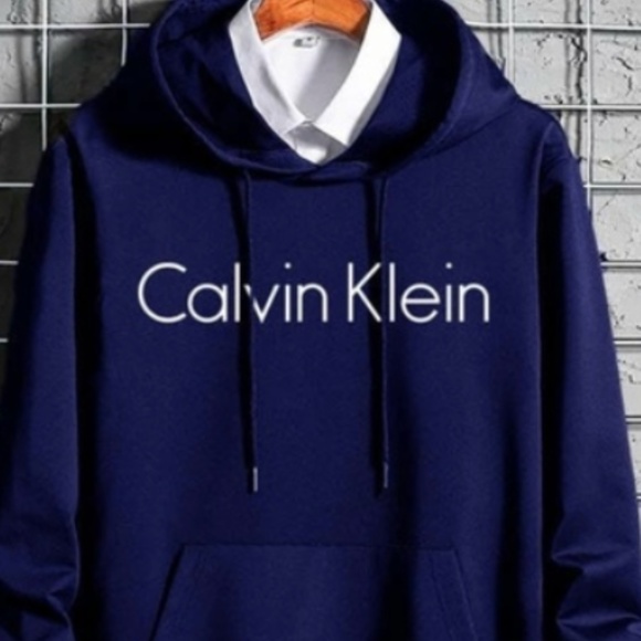 calvin klein hoodie blue